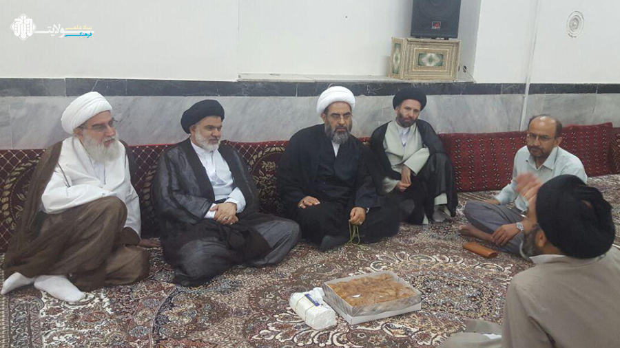 حضور آیت الله شیخ جواد فاضل لنکرانی در موسسه حضرت صاحب الزمان عج